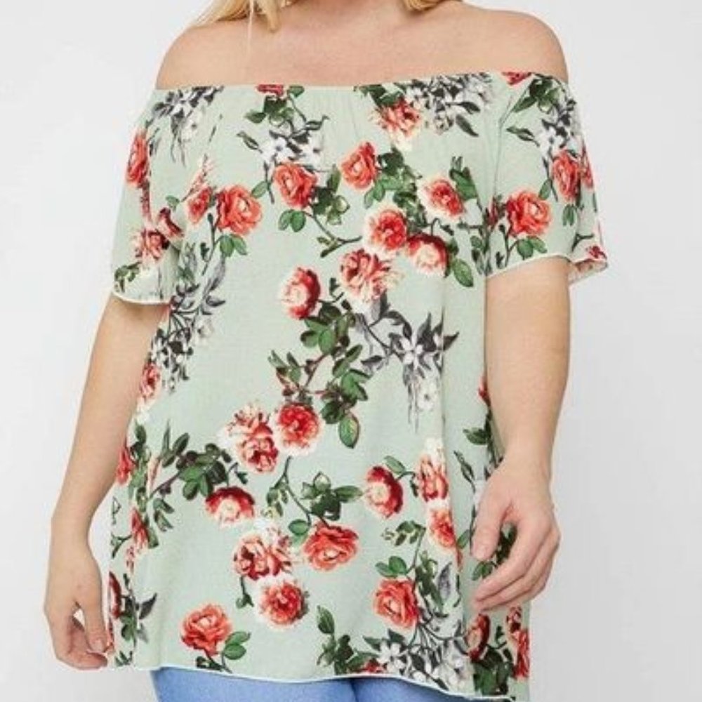 Off The Shoulder Floral Top